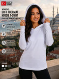 Women’s Lightweight Thermal Hoodie Tee 3425