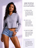Women's Cropped Pullover Hoodie 8512